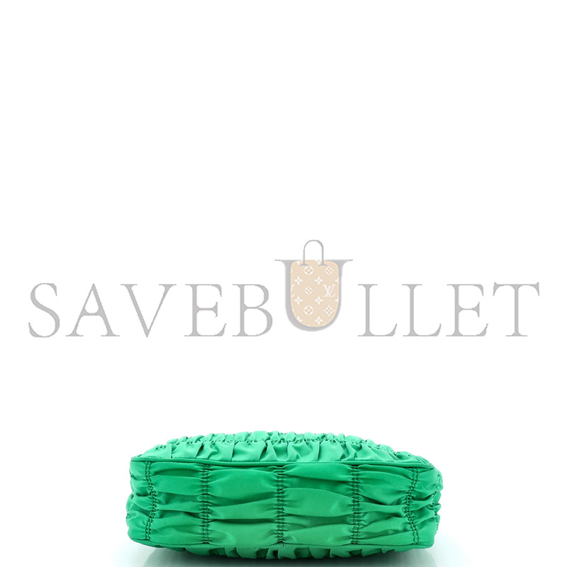 Pra*a tessuto nylon gaufre shoulder bag menta 1ne204 (22*13*6cm)